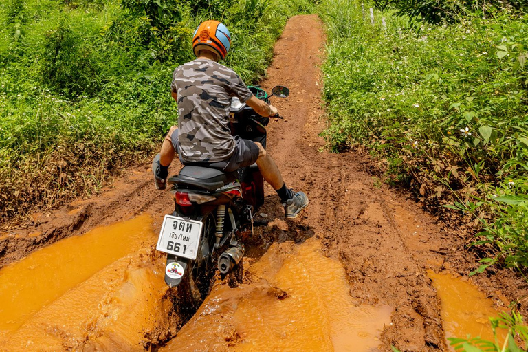 Scooter Adventure incl Elephants, Cave Chiangmai Backcountry scooter adventure incl. elephants