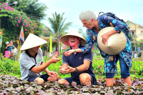 Hoi An : Tour en bateau de pêche et d&#039;agriculture avec panier