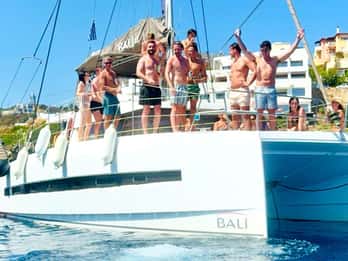 From Panormo: Luxe All-Inclusive Catamaran Cruise with Lunch