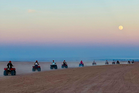 Hurghada: Quad Bike and Camel Ride with Dinner and Show pickup from hotels inside hurghada