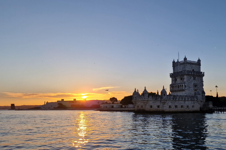 Lisbon: Sunset Sailing with Portuguese Wine and HistoryShared Sunset Tour