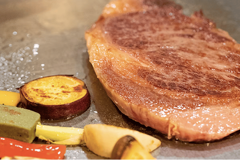 Osaka Kuromon: Reservation World-Class Kobe Beef Teppanyaki [Lunch Only] Kobe Beef Premium Lean Steak Course