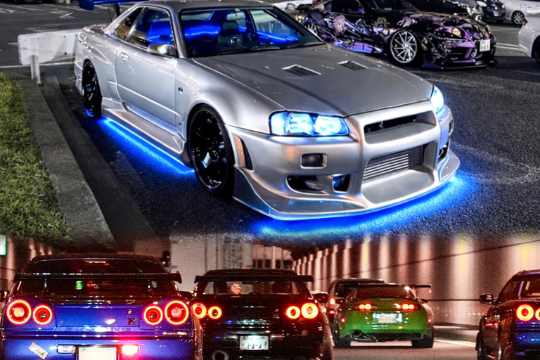 【R34】Tokyo：Private Daikoku tour in Modified R34 Midnight Umihotaru Tour