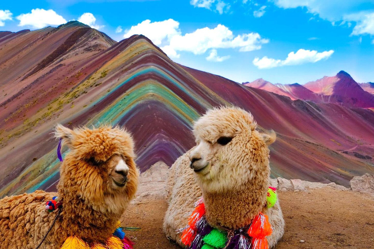 Cusco: Rainbow Mountain Transportation and Guided Hike Shared Flexible Transport & Guide Rainbow With Red Valley
