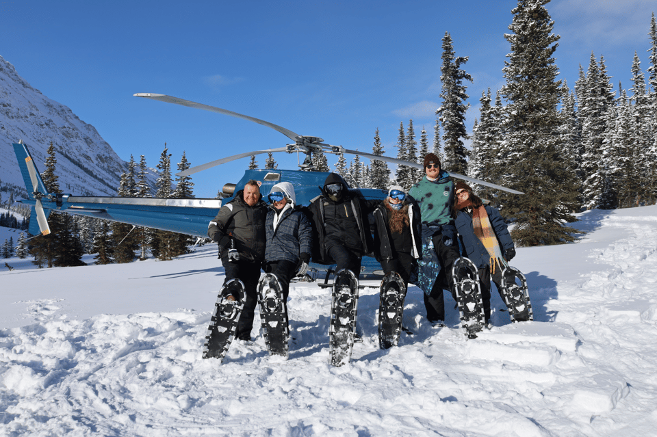 Banff/Jasper: Tour in Elicottero e Ciaspole delle Montagne Rocciose Canadesi
