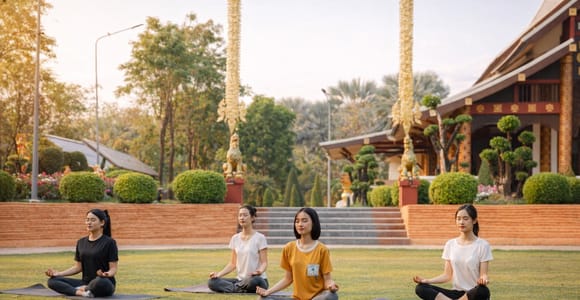 Chiang Mai: Private Group Yoga Meditation Session in Garden