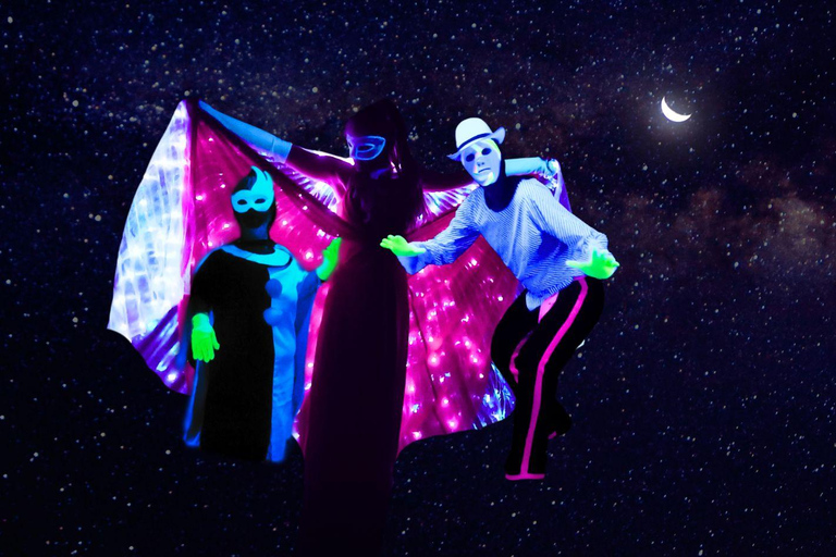 Prague: Underground Black Light Theatre Interactive Show
