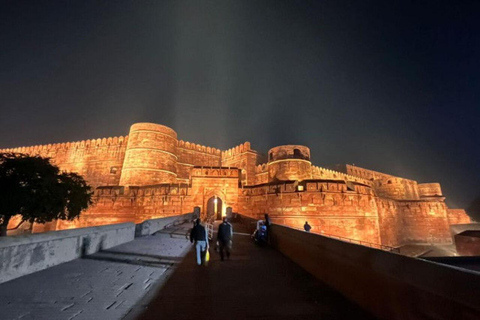 Agra: Evening Agra Fort Light and Sound Show Guided Tour