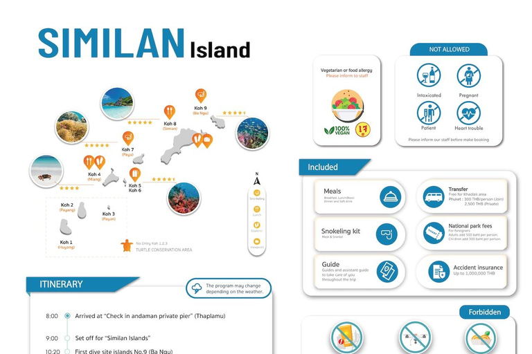 Phuket/Khao Lak Similan Speedboat Day Trip with Lunch Phuket/Khao Lak Similan Speedboat Day Trip + Hotel Transfer