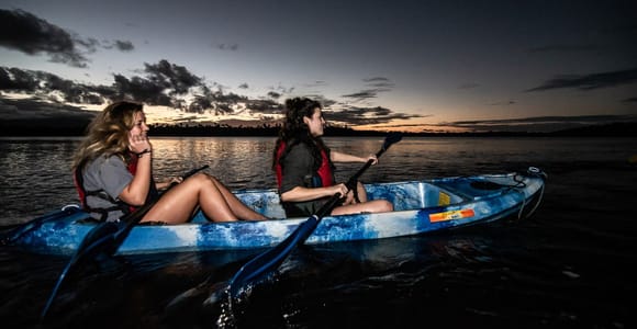 From San Juan: Bioluminescent Bay Kayak Adventure at Night