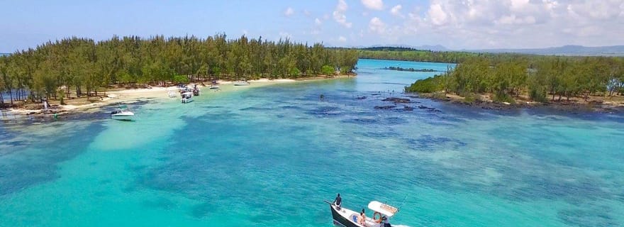 Bateau rapide privé pour l'île de Bernache et les mangroves de l'île Maurice