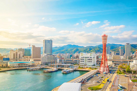 Nachtfahrt nach Kobe, Arima Onsen, Mt. Rokko, Kitano Ijinkan GaiNachtansicht der Stadt Kobe, Arima Onsen, Mt. Rokko Berg-Tour