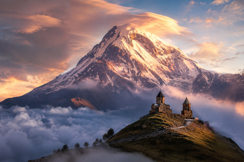 From Tbilisi: Kazbegi & Gudauri Group Guided Day Trip Kazbegi & Gudauri Group Guided Day Trip