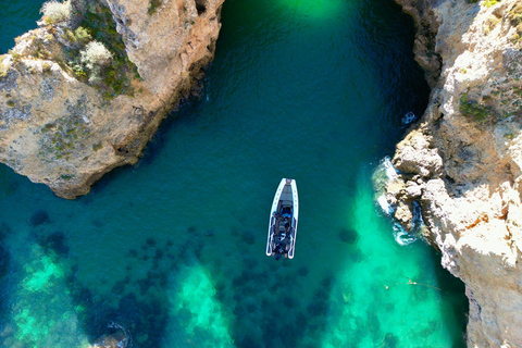 Benagil Cave Private Boat Charter with SUP, Wake & Snorkel. 5H Private Boat