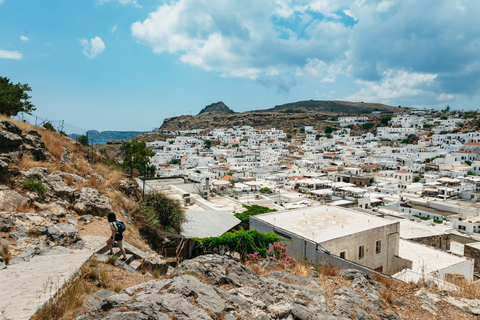 Rhodes: Guided Bus Trip to Lindos Village &amp; Seven Springs