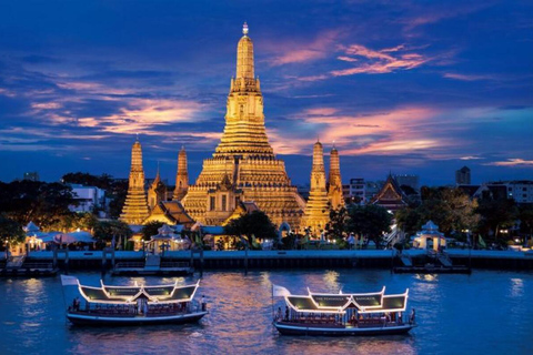 Crucero con cena por el río Chao Phraya (buffet indio)Sólo ticket de entrada - Cena Crucero Chao Phraya (Buffet indio)