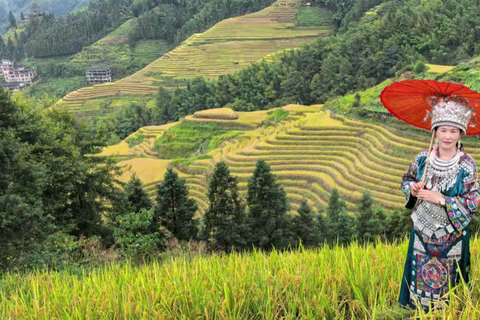 Guilin: In-Depth Longji Rice Terraces Day Trip with Lunch Group Tour