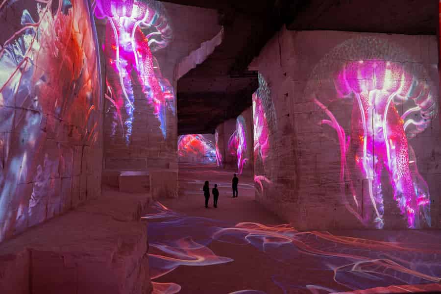 Les Baux-de-Provence: Carrières des Lumières Eintrittskarte Océan. Foto: GetYourGuide Les Baux-de-Provence: Carrières des Lumières Eintrittskarte Océan. Foto: GetYourGuide