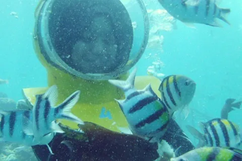 Bali: Sea Walk, Solo Jetski and Parasailing with Pickup