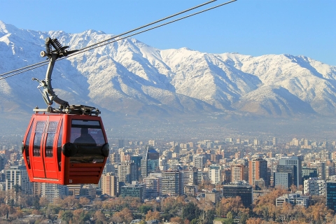 Santiago: 1-daagse hop-on, hop-off-bus- en kabelbaanticket