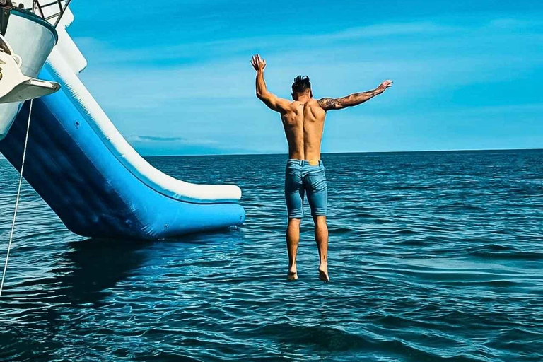 Boat Adventure: XXL Slides, Snorkeling, Activities, Lunch, and Pickup Boat Adventure: XXL Slides, Snorkeling, Activities, Lunch, and Pick-Up