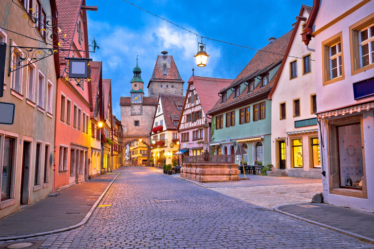 Conductor privado de Múnich a Rothenburg &amp; Harburg, y vuelta