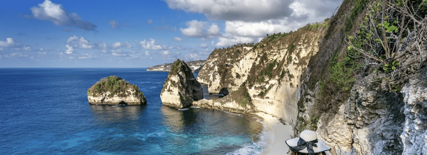 Au départ de Lembongan : Visite d'une jounée privée Nusa Penida Est