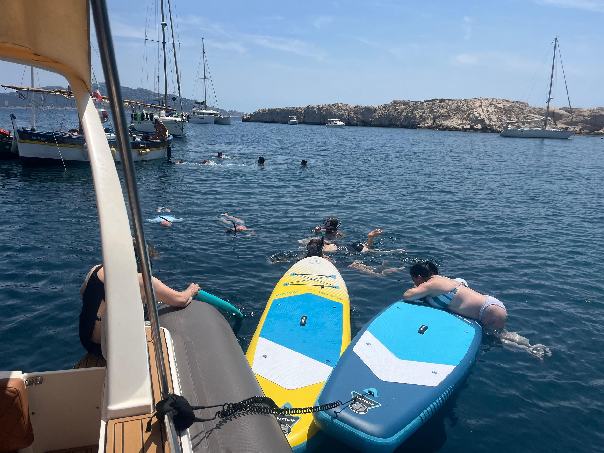 Schwimmen, Schnorcheln, Paddeln in den Buchten des Frioul – privat