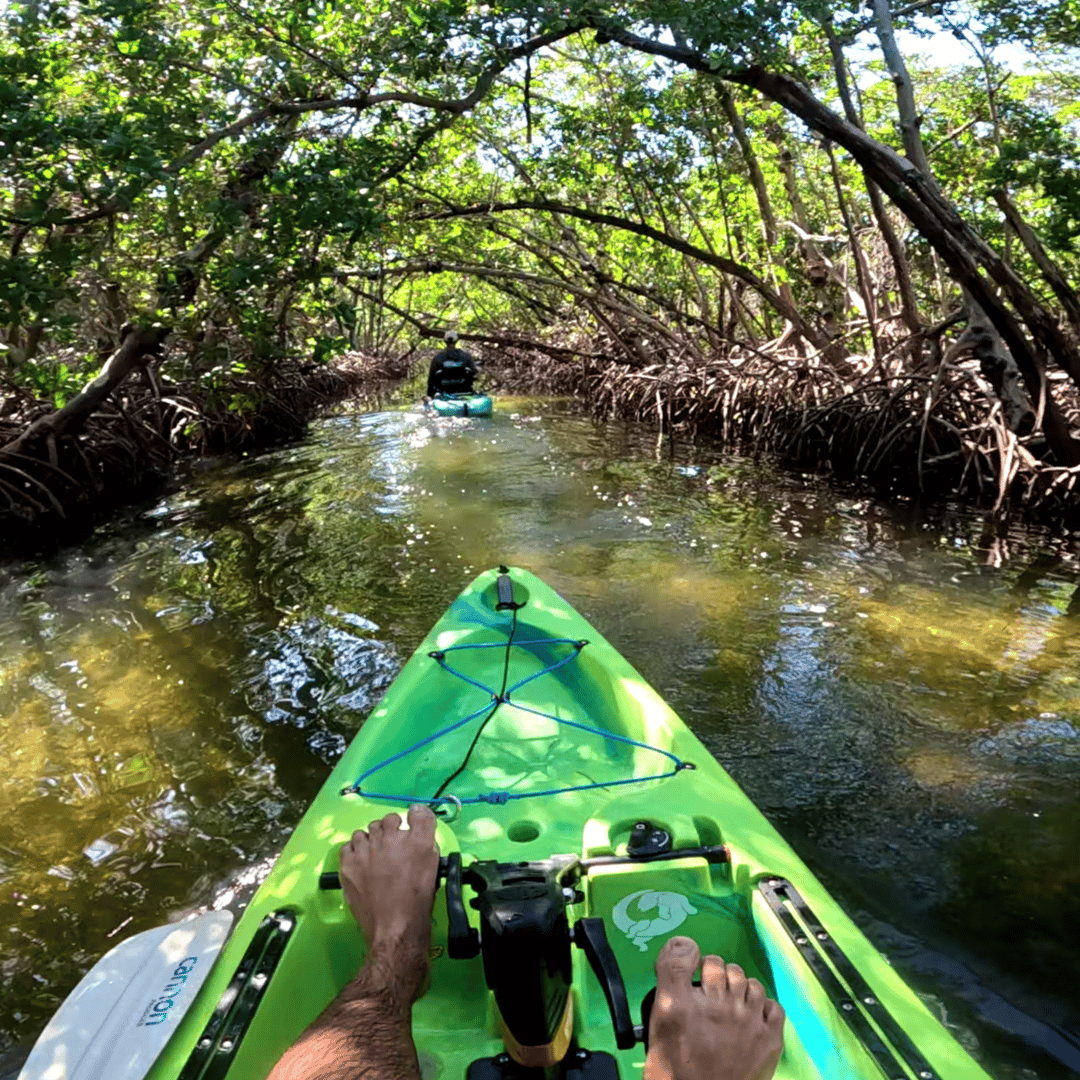 Kayaking in Key Colony Beach canal. FloridaKeysVillas.com