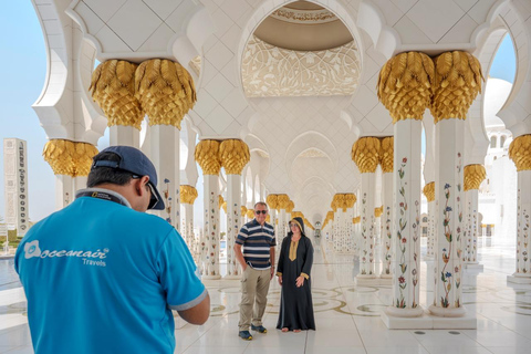 Abu Dhabi Elite Day-trip: Sheikh Zayed Mosque & Royal Palace Small Group Mercedes Sprinter in German