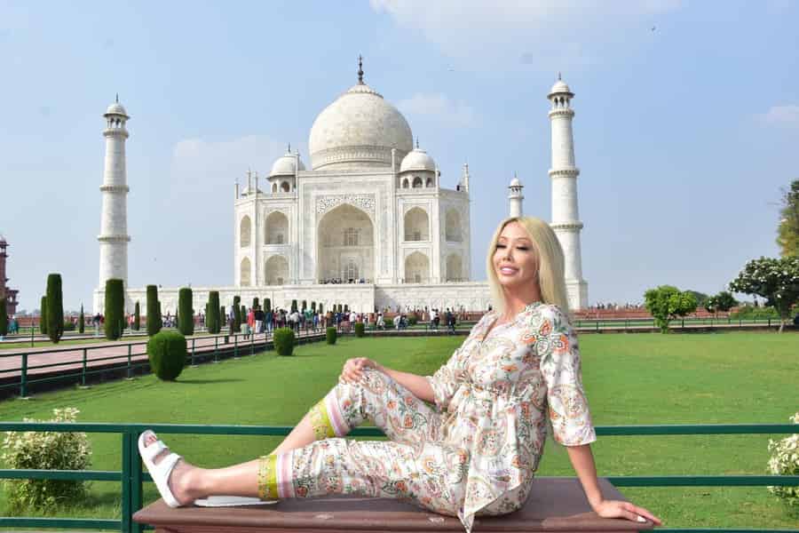 Agra: Private Tour zum Taj Mahal mit Mausoleum-Schnelleintritt. Foto: GetYourGuide Agra: Private Tour zum Taj Mahal mit Mausoleum-Schnelleintritt. Foto: GetYourGuide