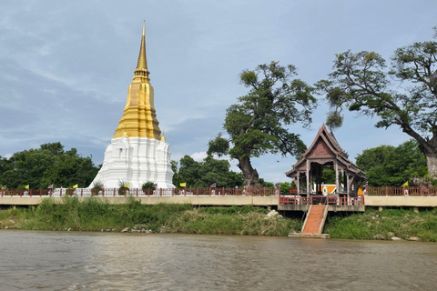 Ayutthaya Island Boat Experience with 3 Temple Stops