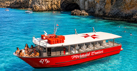 Malta: Comino Blue Lagoon Boat Tour, Sea Caves & Swim Stops