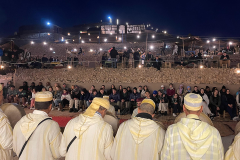 Marrakesz: Agafay Desert Dinner Show, przejażdżka na wielbłądzie, 1-godz. Buggy