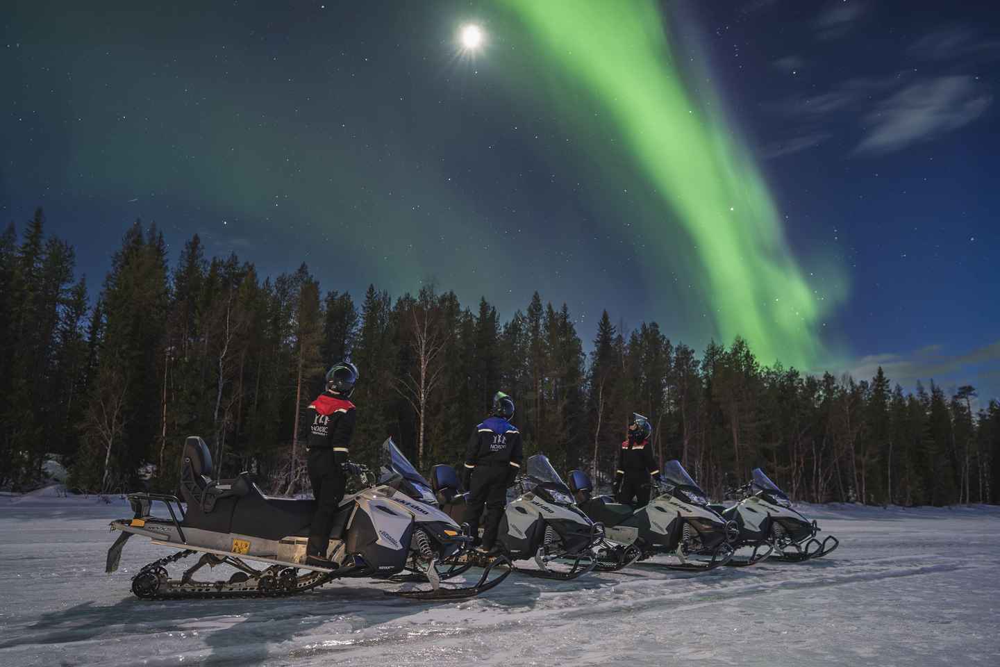 Rovaniemi : Chasse aux Aurores Boréales en Motoneige
