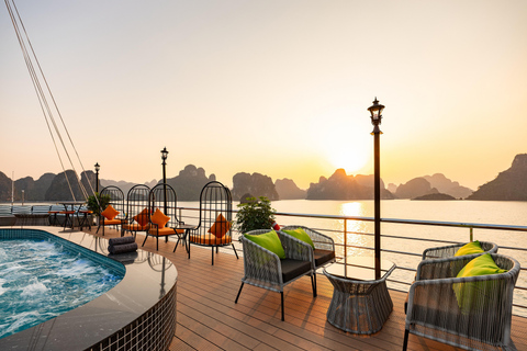 From Hanoi: Halong Bay Day Cruise with Kayak, Cave & Swim Halong Bay Day Cruise from Halong Port (No Transfer)