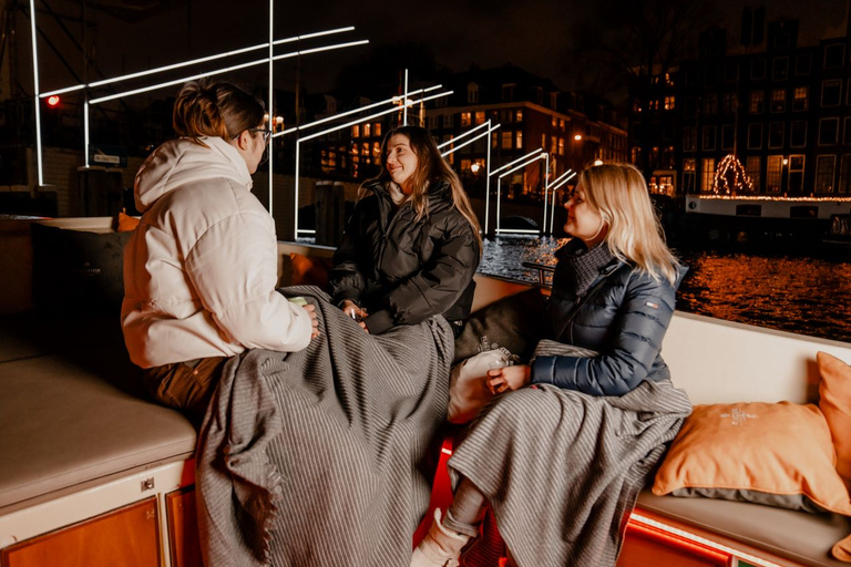 Amsterdam: Luxe Light Festival Cruise met Optionele DrankjesGedeelde Light Festival rondvaart zonder drankjes