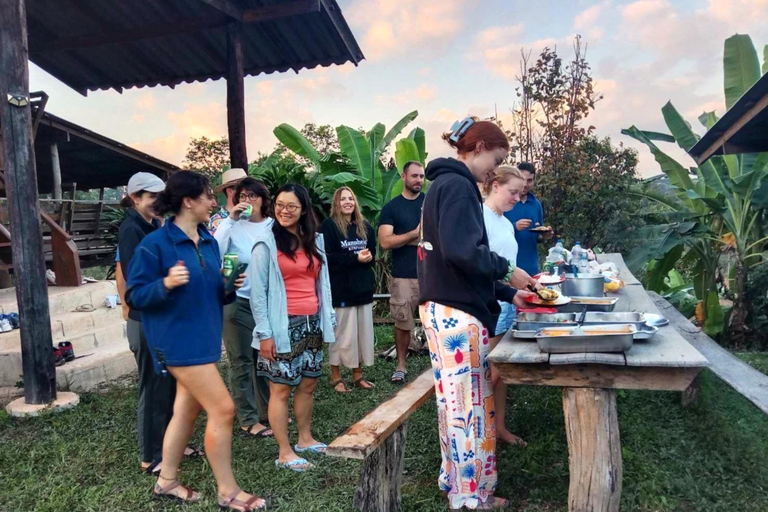 Chiang Mai: 2-Day Jungle Trek with Elephant Farm & Raft Ride Hotel Pickup and Drop-off (within Pickup Area)
