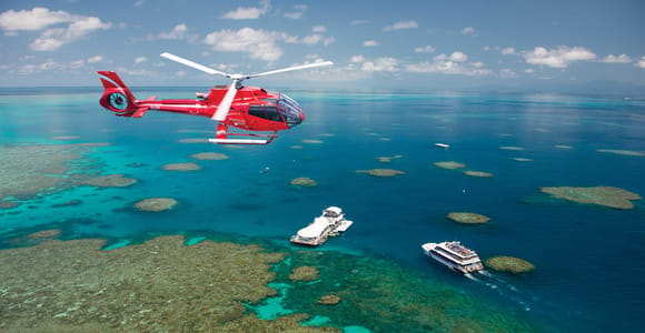 Cairns: Great Barrier Reef Cruise & 10 Minute Helicopter