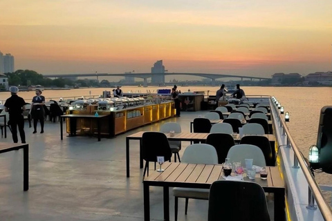 Bangkok : buffet sur le Chao Phraya Viva AlangkaCroisière au coucher du soleil à 17:00