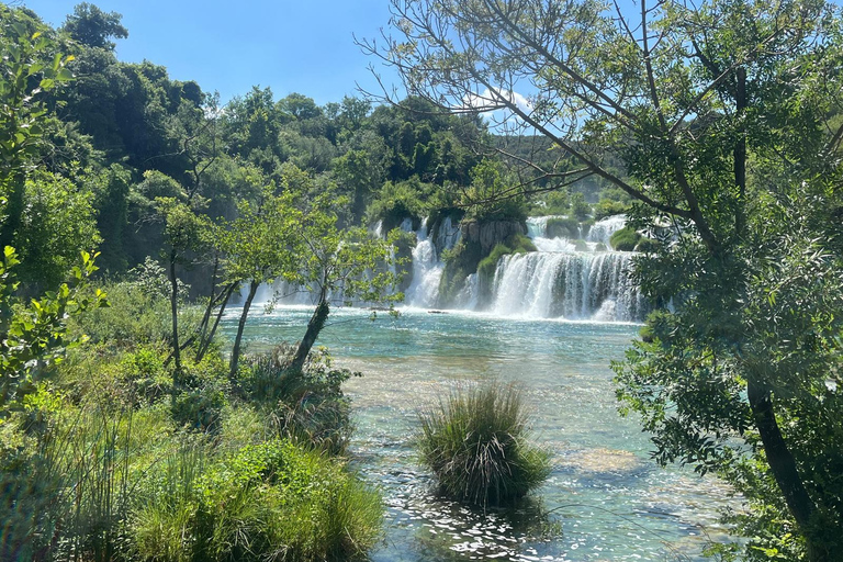 From Split and Trogir: Krka Waterfalls & Scenic Boat Cruise