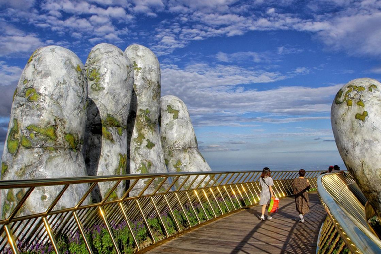 Ba Na Hill With Golden Hand Bridge