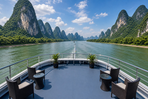 Guilin: Li River Cruise to Yangshuo | 3-5 Star Options From Yangshuo to Yangdi: Li River 3-Star Cruise