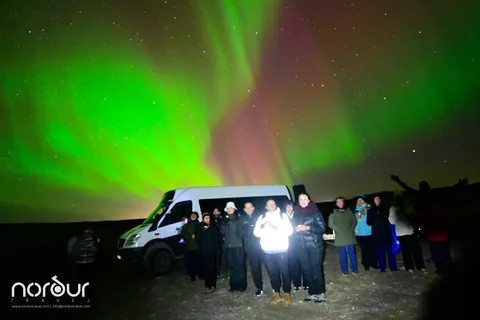 Reykjavík: 4x4 Minibus Noorderlicht met Foto en Cacao