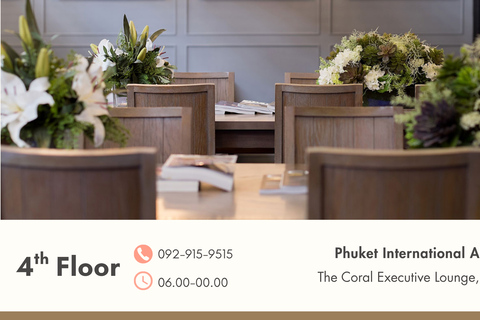 Phuket Airport (HKT):VIP service with Premium Lounge VIP Departure International with First Class Lounge