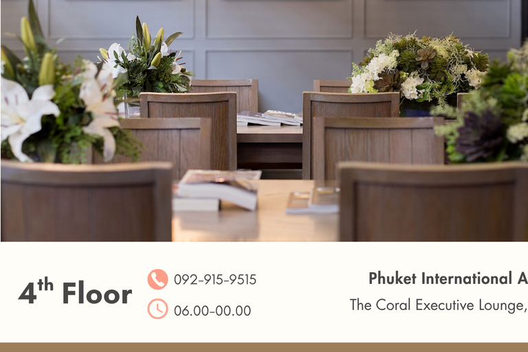 Phuket Airport (HKT):VIP service with Premium Lounge VIP Departure International with First Class Lounge