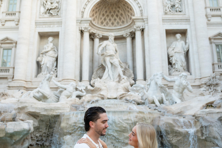 Rome: Private Editorial Shoot at Trevi Fountain or Colosseum Early Morning Trevi Fountain: 30-Minute Private Shoot