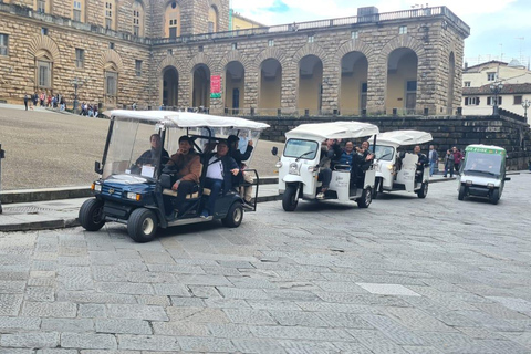 Florence: Private Guided Golf Cart Tour Senza Piazzale Michelangelo. Tour 1 ora.
