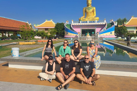Private: Floating Market, Maeklong Train & Dragon Temple All-inclusive Package