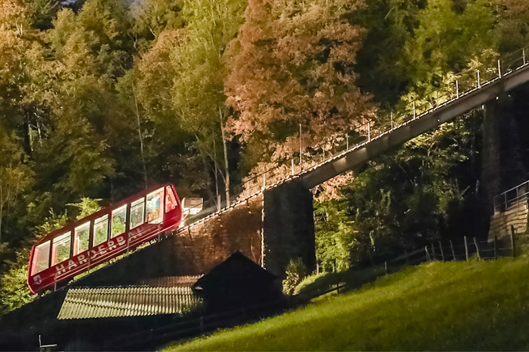 Interlaken: ticket kabelbaan naar Harder Kulm